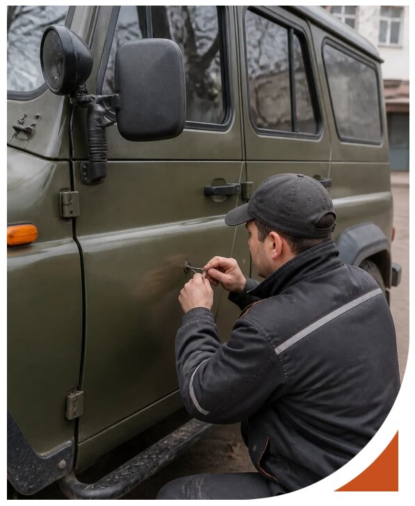 Профессиональное вскрытие автомобиля УАЗ без повреждений в Белгороде